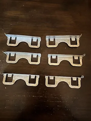 Vintage MCM Chrome Medicine Cabinet Glass Shelve Holder Bracket Clip Each • $12.49