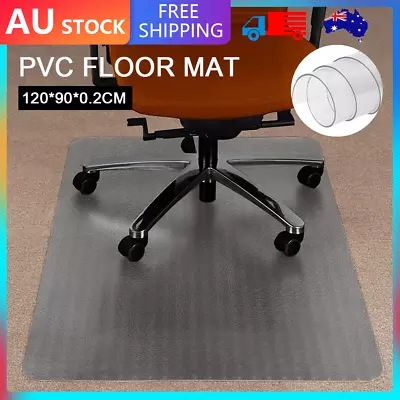 Chair Mat Office PVC Carpet Floor Protectors Home Room Computer Work 120X90CM • $29.90