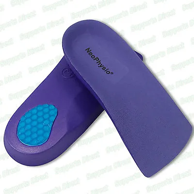 £4.99 • Buy Gel Heel Pad 3/4 Length Orthotic Insoles Arch Supports Plantar Fasciitis Pain