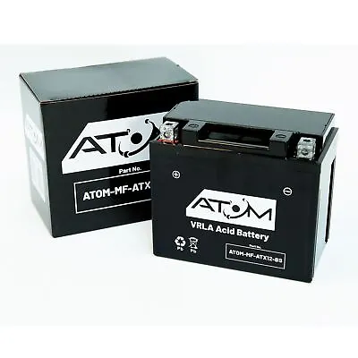 YTX12-BS - Atom Maintenance Free Battery For Honda VFR 750 F 90-97 • £32.99