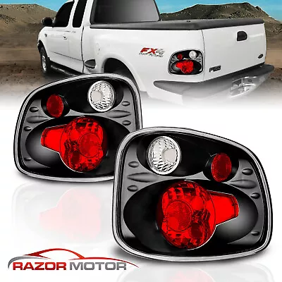 2001- 2003 For Ford F-150 FlareSide Black Rear Brake Tail Lights Pair • $56.91