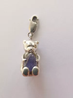 Sterling Silver MILANO Cute Ameythst Bear Clip Charm. R99 • £4