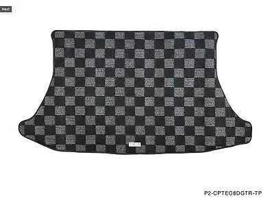 P2M Checkered Flag Race Carpet Trunk Mat For Honda Civic EG6 Hatchback 91-95 New • $75