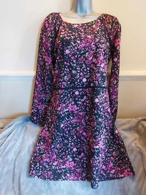 A & G Long Sleeved Floral Patterned Dress Size 14 Excellent Condition • $10.11