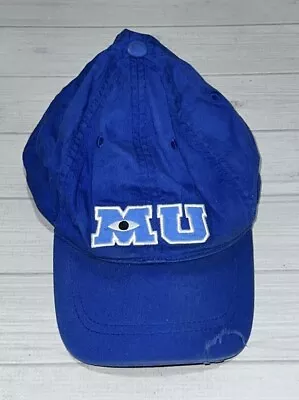 Disney Parks Monsters Inc MU University Logo Hat Baseball Cap Adults Blue B • $29.99