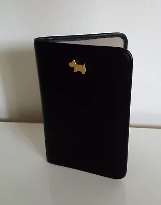 £28 • Buy BNWT Radley Essex Road Saffiano PVC Textured Black Passport Holder Cover 