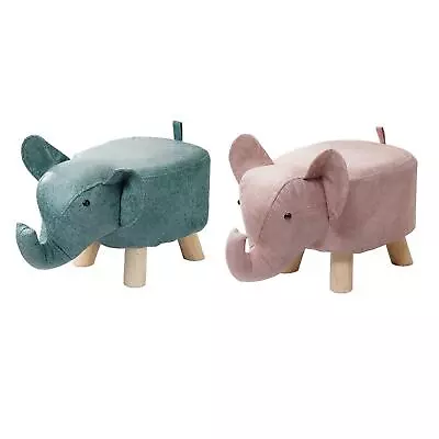 Kids Stool Shoes Changing Elephant Bench For Playroom Entryway Decor • £26.28