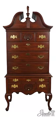 63554EC: HENKEL HARRIS 3 Piece Cherry Queen Anne Highboy • $2295