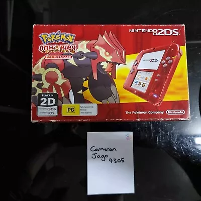 Nintendo 2DS Console - Pokemon Omega Ruby Transparent Red Edition 🔥 • $69