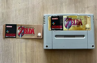 SNES Zelda A Link To The Past Cartridge And New Label • £35