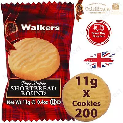 Walkers Shortbread Mini Rounds Traditional Pure Butter Scottish Recipe - 200x11g • £27.99