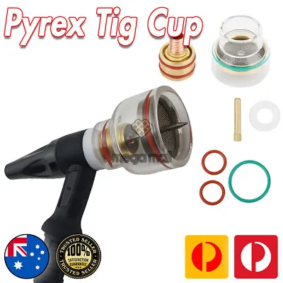 BBW Pyrex Glass TIG Cup Kit - 2.4mm FUPA - WP 17 18 26 - FURICK Type • $58.80