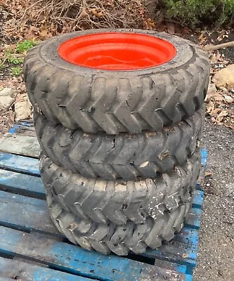 Set (4) Used 5.70-12 OEM BOBCAT Skid Steer Tires/Rims For Mini-Bobcat • $750