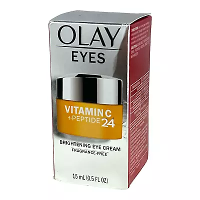 Olay Eyes Vitamin C + Peptide 24 Brightening Eye Cream Fragrance-Free 0.5oz/15ml • $18.95