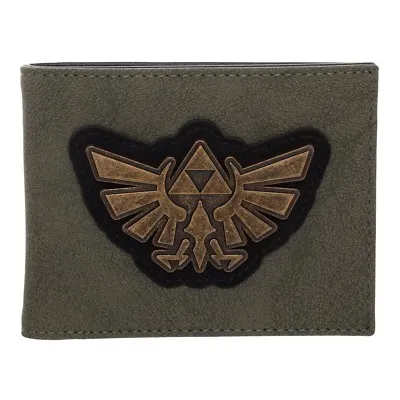 The Legend Of Zelda Bifold Wallet Wingcrest Distressed NINTENDO Bioworld Green • $23.70