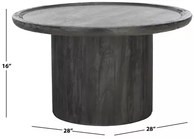 Safavieh DEVIN ROUND COFFEE TABLE Reduced Price 2172724063 COF6600C • $197