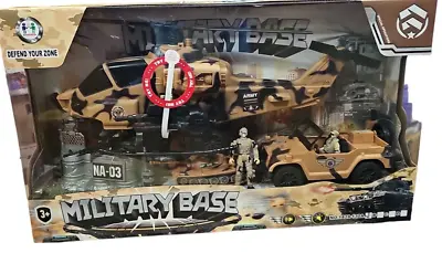 Mission Army Tank Playset Military Base Soldier Children Toy Xmas Gift • £25.37