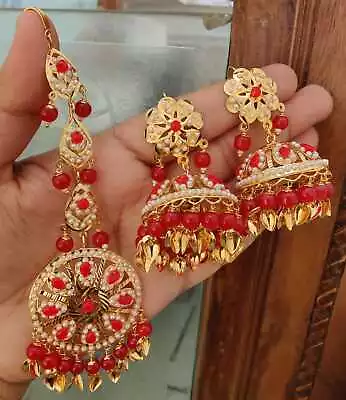 Beautiful Indian Punjabi Gold Plated Mangtikka  Set | Punjabi Jewellery | • $19