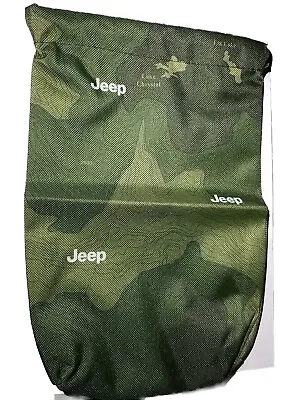 New Jeep Drawstring Pouch Bag Green Manual Bag OEM • $9.99