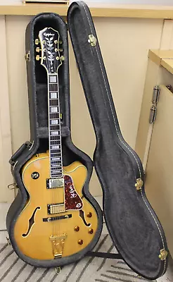 Epiphone Joe Pass 6 String Hollow Body Electric Guitar In Hard Case Gold Plated • $699
