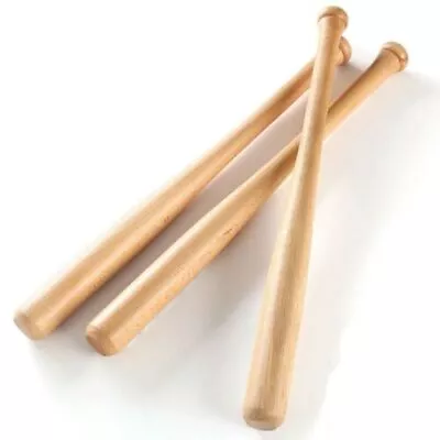 £11.99 • Buy 24  Heavy Duty Wooden Baseball Rounders Softball Bat Outdoor Sports Fun 