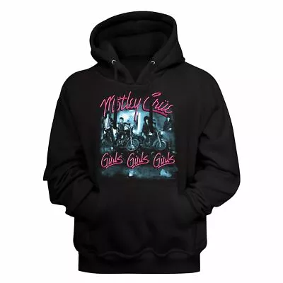 Motley Crue Girls Girls Girls Adult Pullover Hoodie Sweatshirt • $49.45