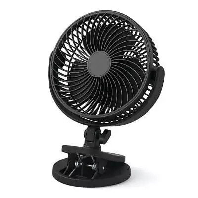 6-inch New Style Desktop Clip-on AC Electric Personal Indoor Fan 2 Speeds Black • $12.37