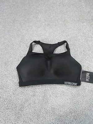 Victoria's Secret Sport Bra 34D Black Incredible Lightweight Max Padded NEW • $29.99