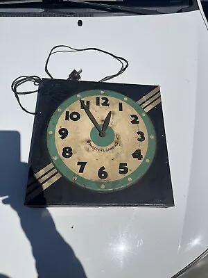 Vintage Art Deco Whitehall Procter & Gamble Clock Metal Hammond Movement. • $30