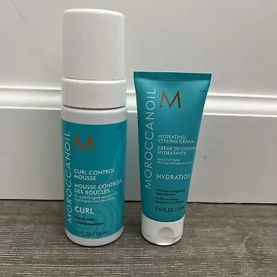 Moroccan Oil Curl Control Mousse And Hydrating Styling Cream • $25