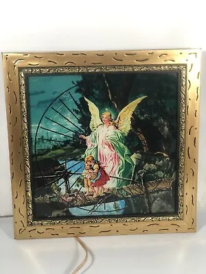 Vintage Motion Lamp Moving Picture Light Wall Display Psychodelic Guardian Angel • $399.99