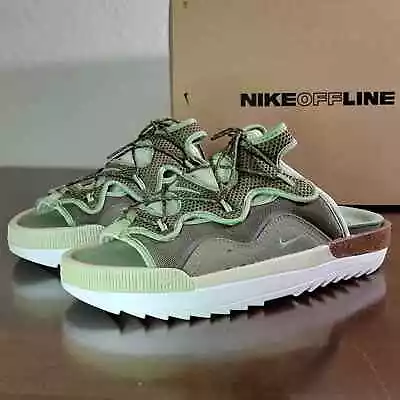 Nike Offline 2.0 Sandals Shoes Olive Green White Tan  CZ0332 200 New With Box • $90