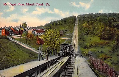 C.'13Early Color Printing Mt Pisgah Plane  Mauch Chunk PA  Old Postcard • $9.95