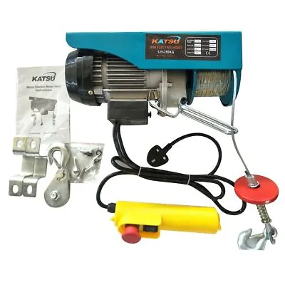 Scaffold Winch Electric Workshop Garage Gantry Hoist Lifting 250-1000KG  • £89.99