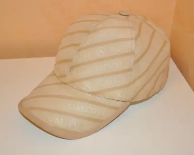 £200 • Buy Aquascutum Vintage Men's Beige Monogram Logo Baseball Cap Hat One Size RARE