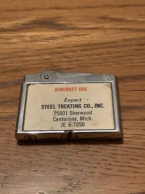 $24.99 • Buy Vintage Rare - Steel Treating Co. Centerline Michigan Lighter 