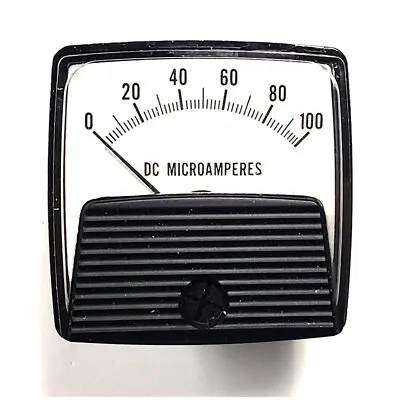 Panel Meter 0-100 DC Microammeters • $24.95