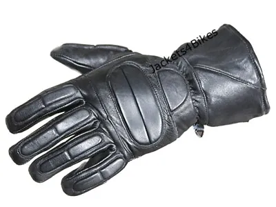 Men’s Winter Gauntlet Motorcycle Gloves 100% Natural Sheep Leather Thinsulate • $17.99