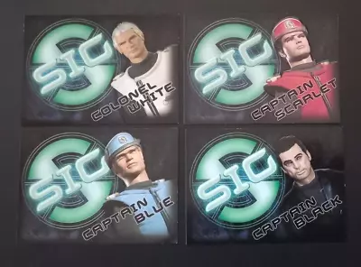 CAPTAIN SCARLET - CARDS INC 2001 - 4 X EMBOSSED CHASE CARDS • £0.99