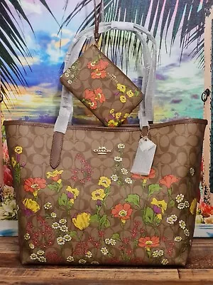 Coach City Tote With Floral Print • $249