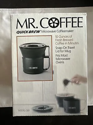 Vintage New In Box Mr. Coffee Quick Brew QB1 Microwave Coffeemaker Made In USA • $9.95