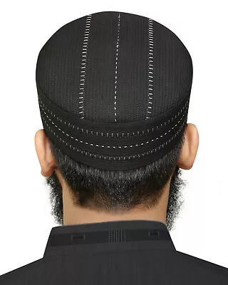 (SYOTI CAP)  Muslim Cap Kufi Hats Islamic Prayer Headwear Toppi • £12.99