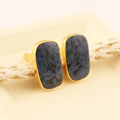 Blue Opal Handmade Cufflinks Gemstone Jewelry Cuff Link Wedding Gifts • $6.99