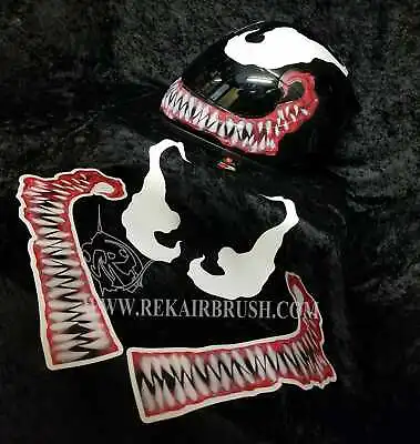 VENOM Motorcycle Helmet Decals  • $60