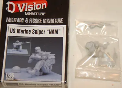 1/35 D Vision Miniature Us Marine Sniper  Nam  Resin Figure Complete Open Box • $11.99