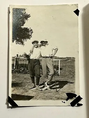 Vintage Golf Snapshot Photo Men Playing Golf Golf Club 1920’s • $9