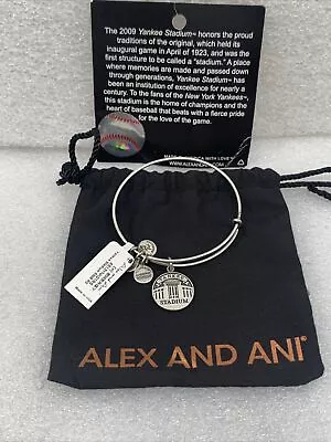 $24.84 • Buy Alex And Ani Yankee Stadium Expandable Wire Bracelet Rafaelian Silver NWT