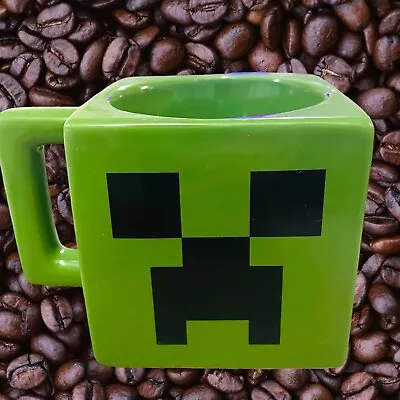 MINECRAFT Creeper Jinx Green Block Mojang Coffee Mug Cup 2013. No Box • $2.99