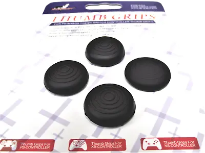 4 X Thumb Grips For PS4 PS5 XBOX ONE Xbox Series X Toggle Cover - Black Stylised • $7.90