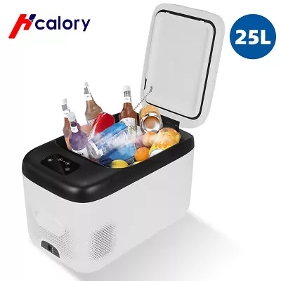 $164.99 • Buy 25/28L Fridge Freezer Portable Travel Camping Car Cooler 12/24/240V Home Car AU